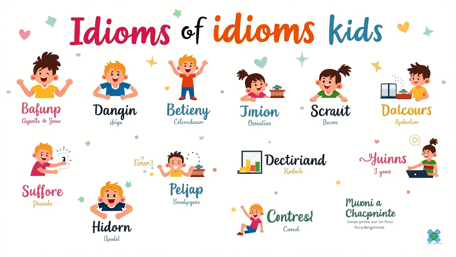 list of idioms for kids