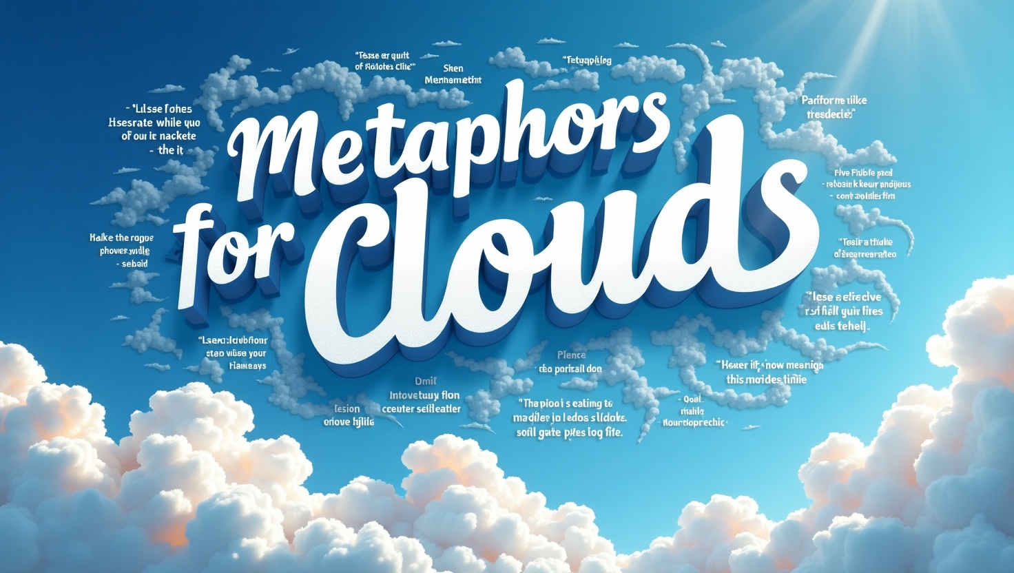 Metaphors for Clouds