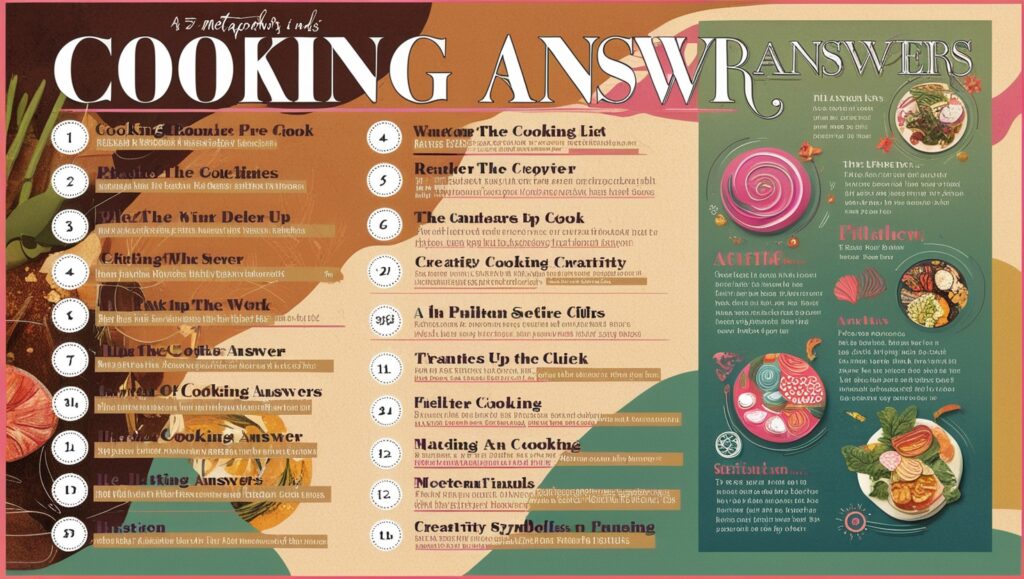 Benefits of Using Cooking Answers Metaphor
