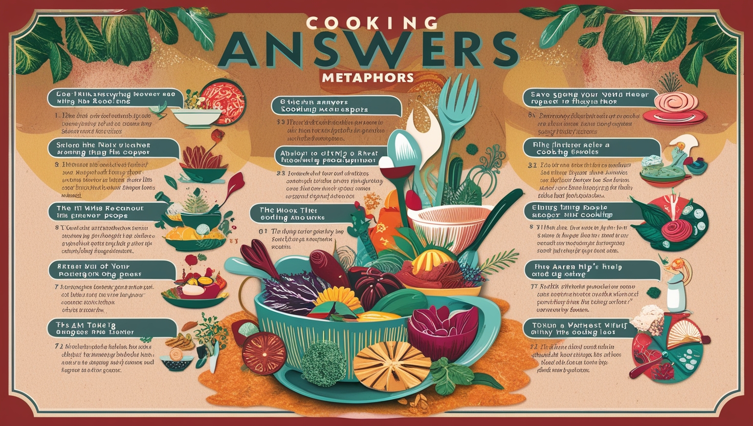 Cooking Answers Metaphor