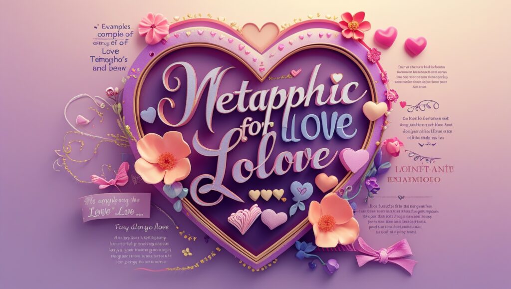 Metaphor for Love Examples: A Complete Guide to Expressing & More 2 Categories of Metaphors for Love with Examples